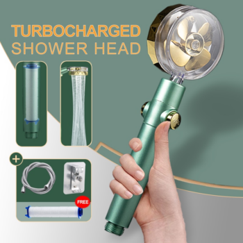 Green High Pressure Rotate Shower