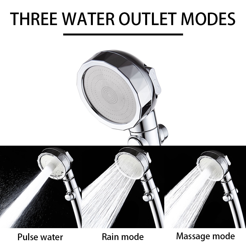 Universal Shower Head High Pressure Rain Bath Showers Adjustable Water Saving Showerhead Luxury For Home Hotel Bathroom Sprayer