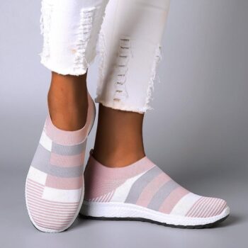 Women’s Comfy Color Block Slip-on Sneakers