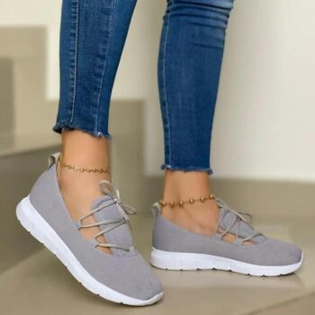 Women’s Comfy Lace-up Sports Knit Sneakers*Women’s Fashion*