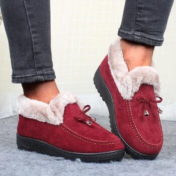 Women’s Low Heel Warm Non-slip Cotton Shoes