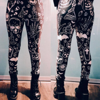 Witchy Witch / Plus Size Goth / Nu Goth / Leggings / Horror / Wiccan / Wicca / Witchcraft / Creepy / Satanic / Halloween