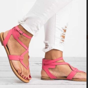 Women’s Plus Size Casual Buckle Sandals