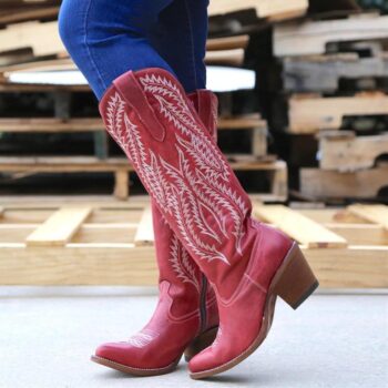 Western Chuny Heel Boots.*