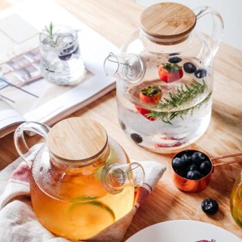 Transparent Borosilicate Glass Teapots