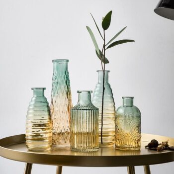 Transparent Hydroponic Glass Flower Vases