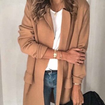 Solid Color Long Sleeve blazer(5 Colors)