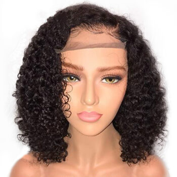 New Chemical Fiber Front Lace Wig European and American Wig Ladies Short Curly Hair Chemical Fiber Head Set